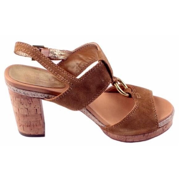 Coach Valeann Suede Buckle Platform Sandals - Size 9 - Picture 10 of 11